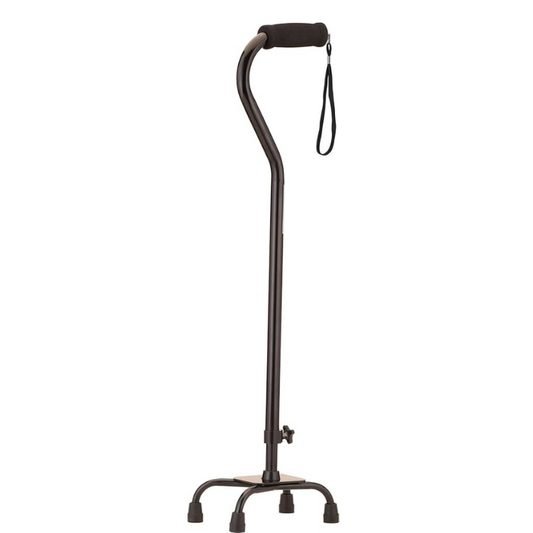 HD Quad Cane with Small Base, Black