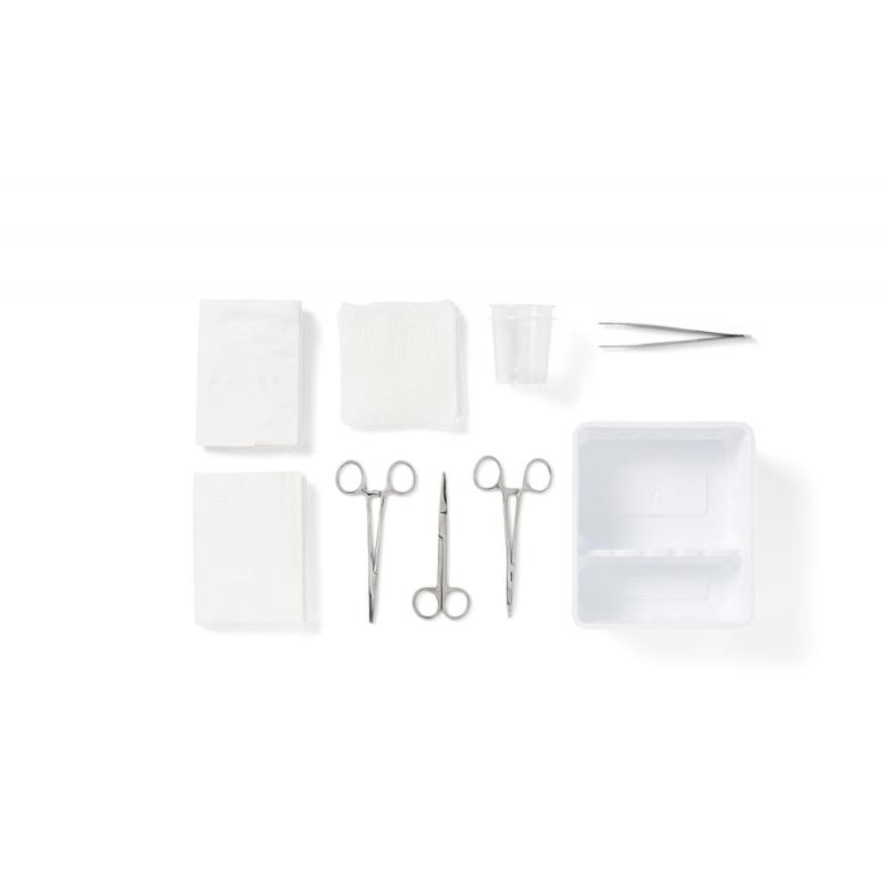 Laceration Tray w/Gauze, Towel, Drapes & Instruments