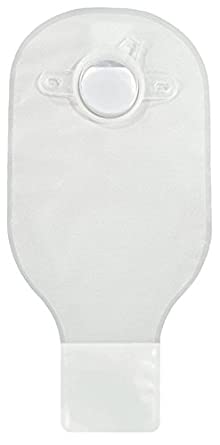 Securi-T® 2-Piece Drainable Pouch with Filter, 12", 2¾" Flange, Transparent