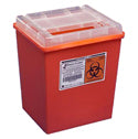 Medegen Stackable Sharps Container, 2 gallon, Red