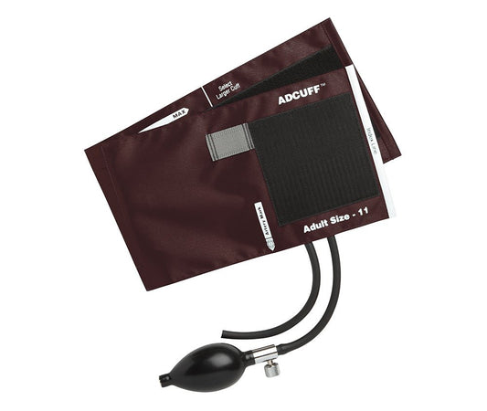 Adcuff™ Sphyg Inflation System, Adult, Burgundy