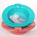 Round Sitz Bath Set, Turquoise