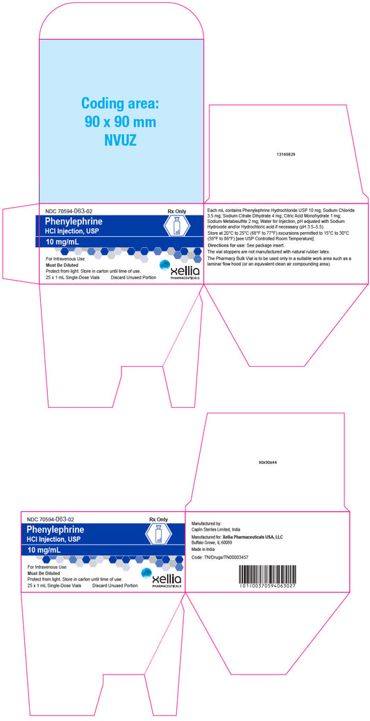 Phenylephrine HCL SDV 10mg/mL 25x1mL Vial