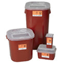 Medegen Stackable Sharps Container, 8 gallon, Red