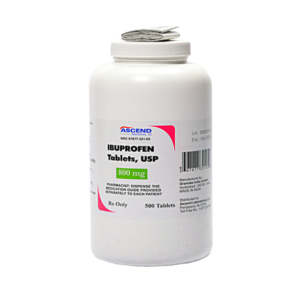 Ibuprofen 800mg Tablets 500ct