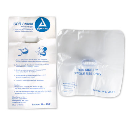 CPR Face Shield with One-Way Valve