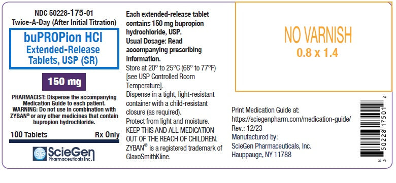 Bupropion HCL ER 150mg Tablets 100ct