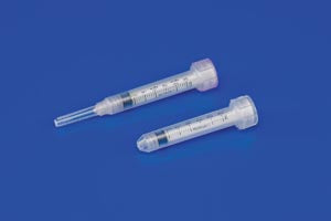 Monoject™ Syringe/Needle, 3mL. 22g x 1 1/2", 0.1cc Graduation