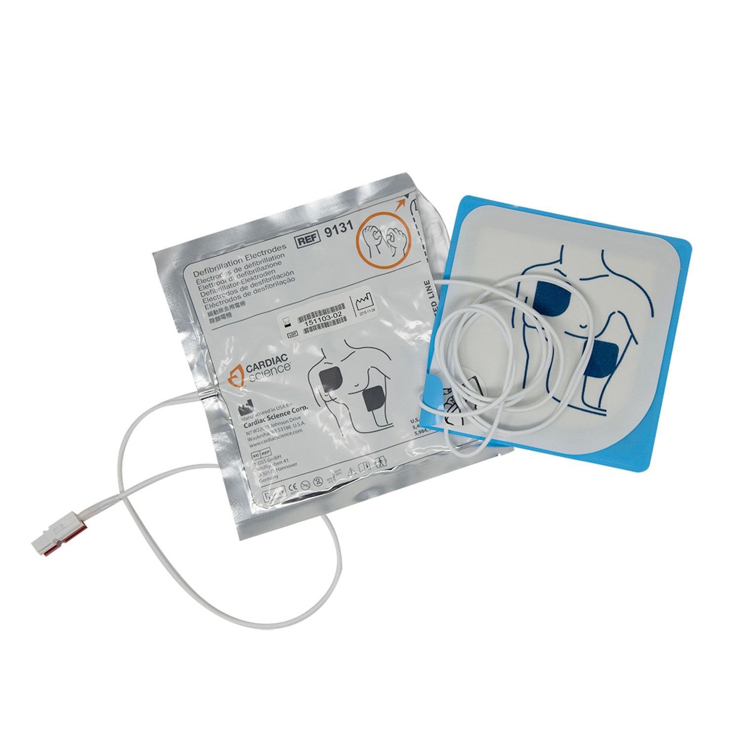 Zoll Adult Defibrillation Electrodes, For Powerheart or CardioVive AEDs, 2 Year Warranty