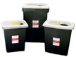 SharpSafety™ RCRA Hazardous Waste Container with Slide Lid, 18 Gallon, Black