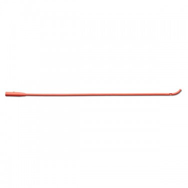 Red Rubber Latex All-Purpose Intermittent Catheter With Coude Tip, 14 Fr x 16"