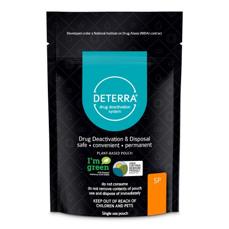 Deterra Drug Deactivation & Disposal System, Small Stand up Pouch