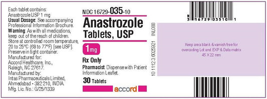 Anastrozole 1mg Tablets 30ct