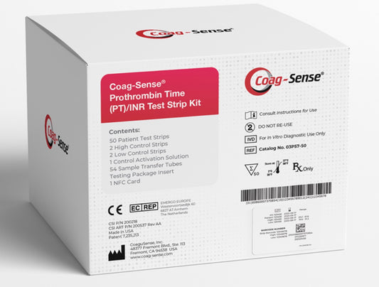 Coag-Sense PT/INR Test Strips CLIA Waived