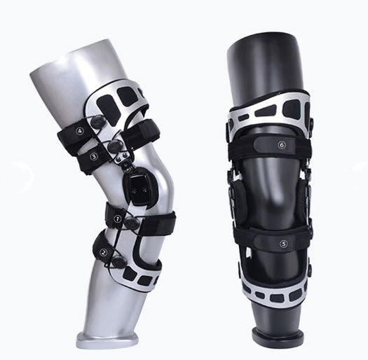 Unite Medical Double Upright Knee Brace, Medium, Left  L1845/L1852