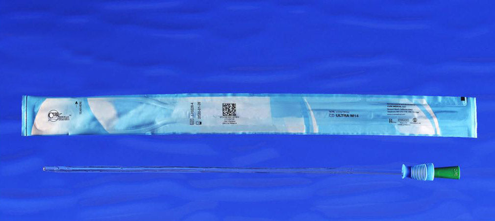 Cure Ultra™ Male Catheter with Straight Tip, 16", 8Fr     A4351
