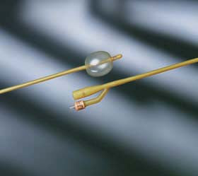 LUBRICATH® 2-way Coude Catheter, 18Fr, 5cc Balloon