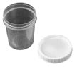 Non-Sterile Specimen Container with White Cap, 4 oz.