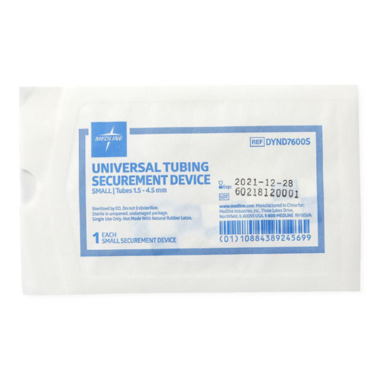 Sterile Tube Securement Device, Fits 1.5mm to 4.5mm, Small