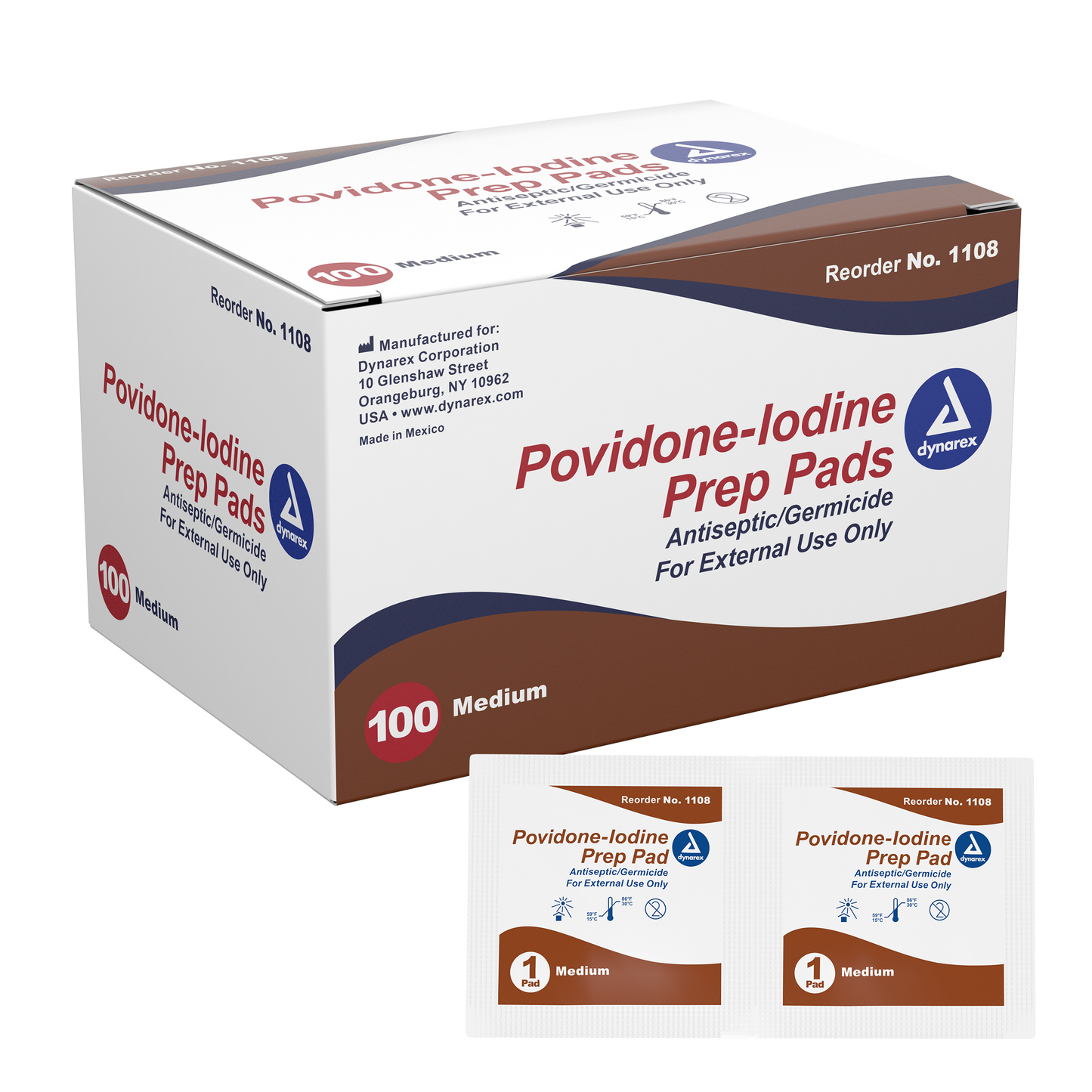 10% Povidone Iodine Prep Pad, Medium