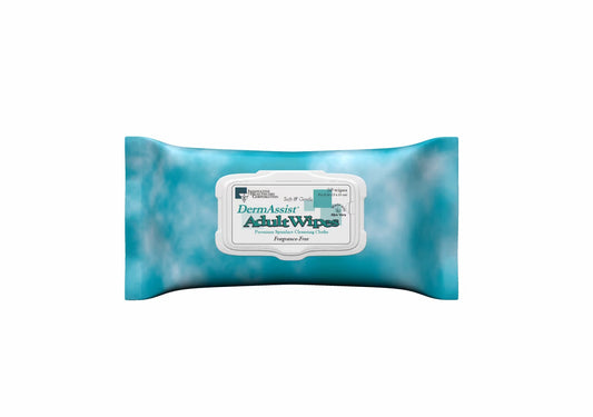 Innovative Dermassist® Premium Adult Incontinence Wipes, Softpack  9"x 13"