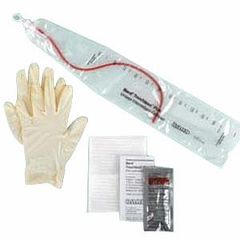 TOUCHLESS® Plus Intermittent Red Rubber Catheter Kit, Unisex, 1100cc, 14Fr