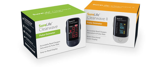 SureLife® Clearwave Pulse Oximeter Classic, Black