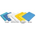Premium Fitted Cot Sheets, 30" × 85", Light Blue