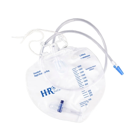 Night Drainage Bag, 2000 mL, T-Tap Drainage Port, Reflux Chamber, and Sample Port