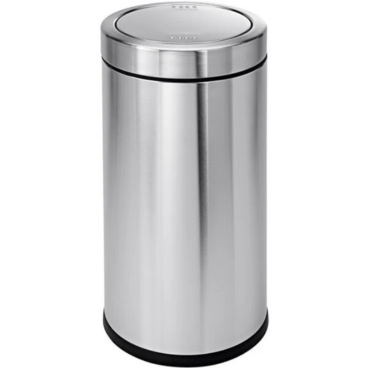 15 gallon Round, Swing Top, Stainless Steel Waste Can