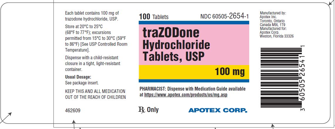 Trazodone HCL 100mg Tablets 100ct