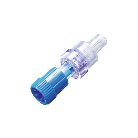 B Braun SAFSITE® Valve, Allows Aspiration, Injection or Gravity Flow of Fluids, Luer Taper Operated, Normally Closed, 0.12mL Priming Volume