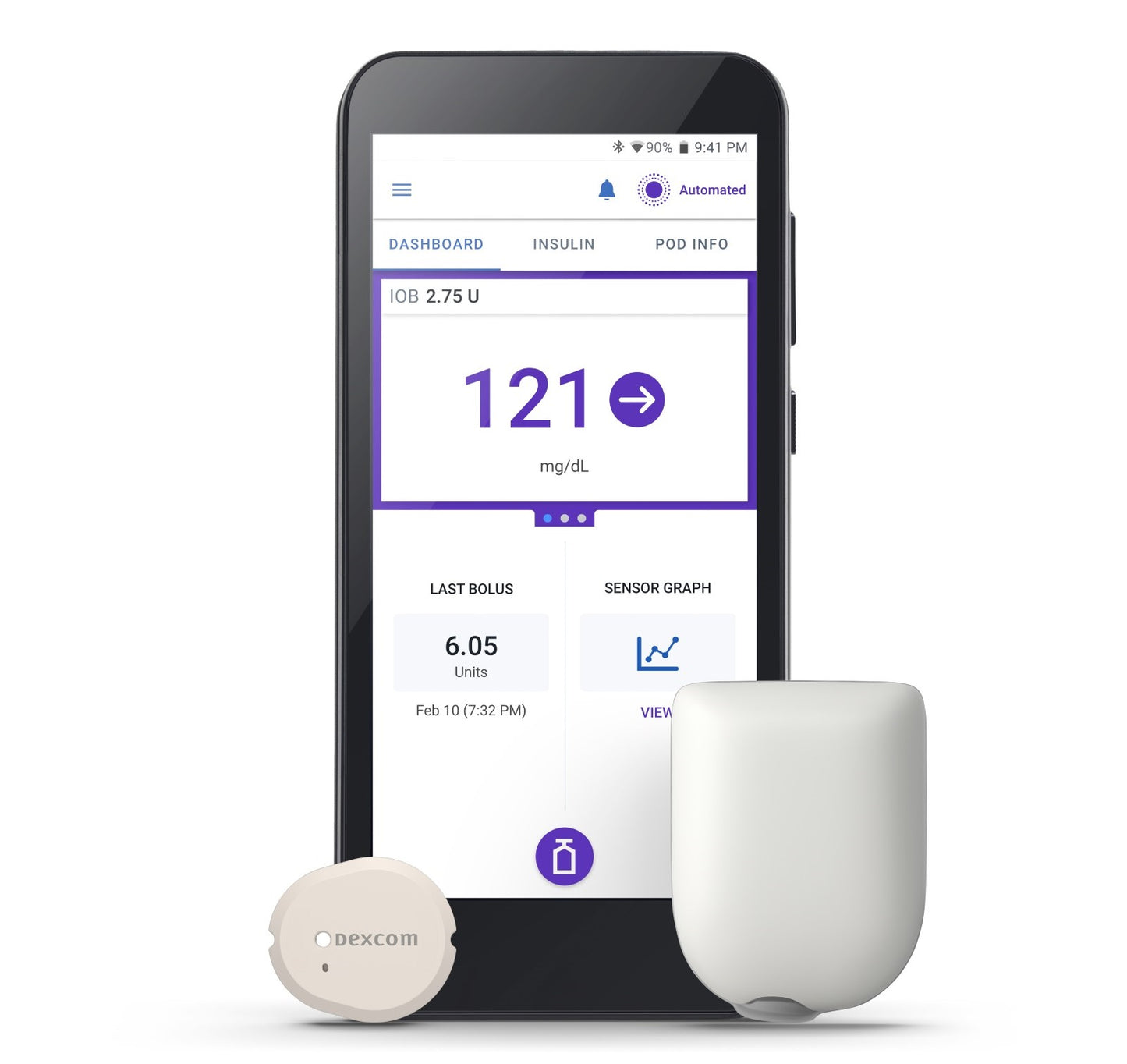 OmniPod® 5 G6-G7 Intro Kit (Gen 5) - Controller and 10 Pods