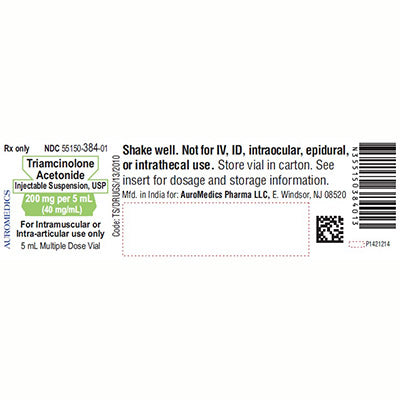 Triamcinolone Acetate Inj. Susp. MDV 200mg/5mL