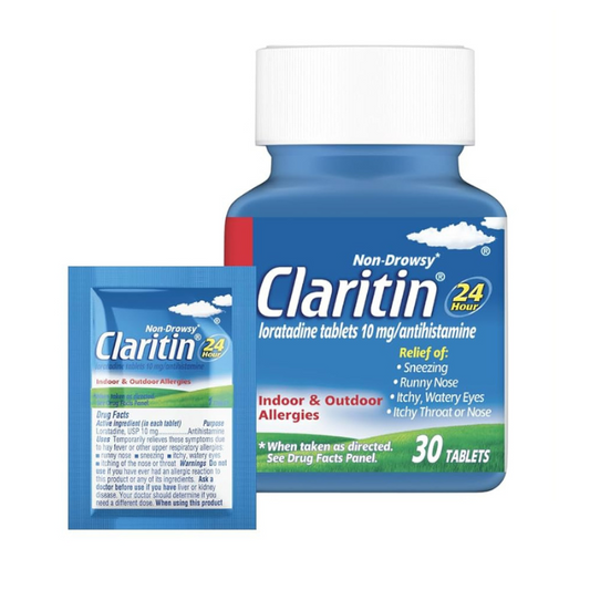 Loratadine 10MG Tab WH OVL 30, Claritin 10MG, 30 Tab/Btl