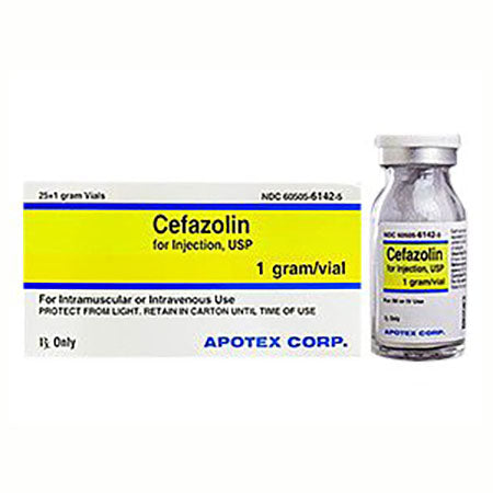 Cefazolin Sodium Powder Injection SDV 1gm/vl Box, 25/Box