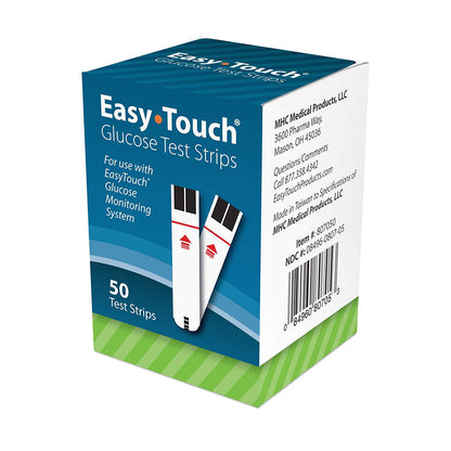 MHC EasyTouch® Glucose Test Strips, 50ct