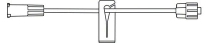 Small Bore Extension Set with No Injection Site, Priming Volume 0.2mL, 6"