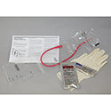 TOUCHLESS® Intermittent Red Rubber Catheter Kit, Male, 550cc, 14Fr