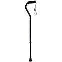 ProBasic Offset Cane w/Strap, Black, 300lbs Capacity
