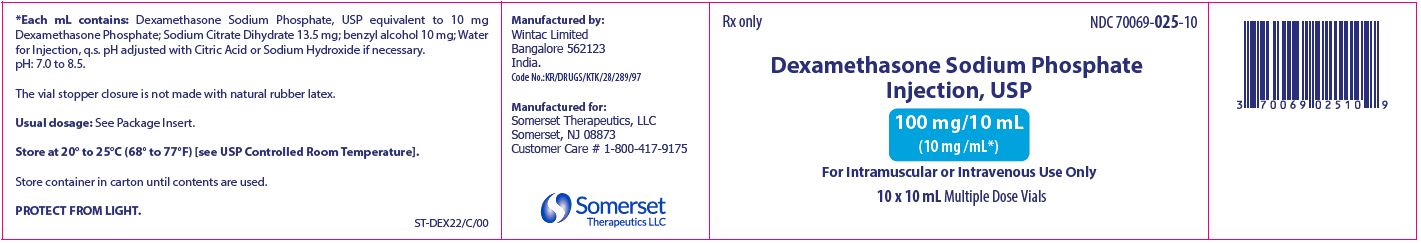 Dexamethasone Sod. Phos. MDV 10mg/mL Injection, 10mLx10 Pack