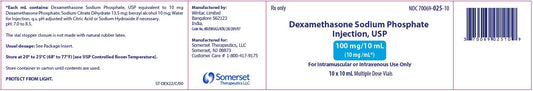 Dexamethasone Sod. Phos. MDV 10mg/mL Injection, 10mLx10 Pack