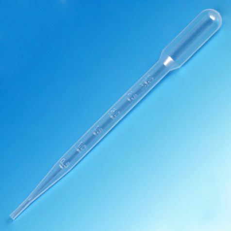 Transfer Pipette 3mL Graduated 140mm Small Bulb, Sterile, Disposable