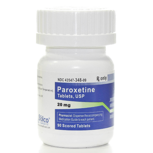 Paroxetine 20mg Tablets 90ct