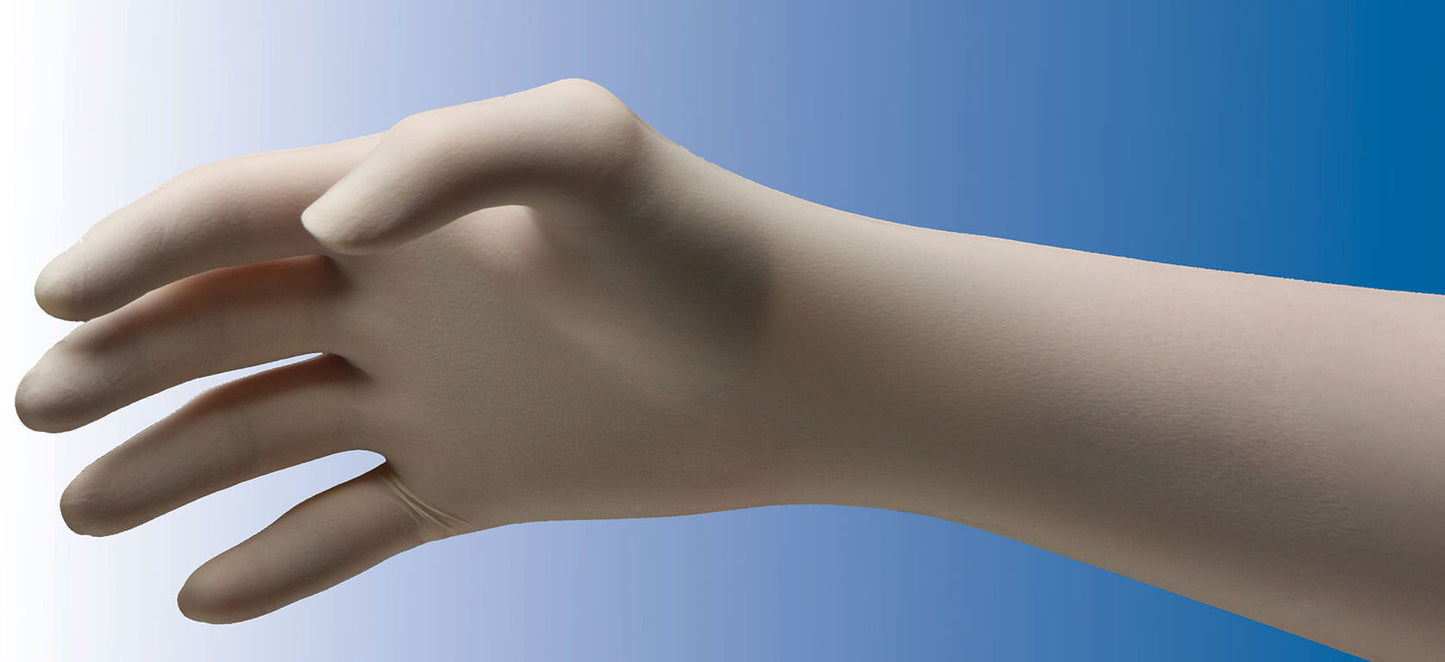 ProDerm™ Latex 155 Series Textured Powder Free Exam Glove, Small