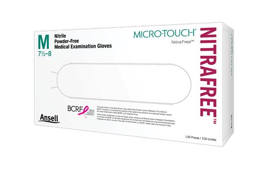 Micro-Touch® NitraFree™ Pink Exam Glove, Powder Free, Medium