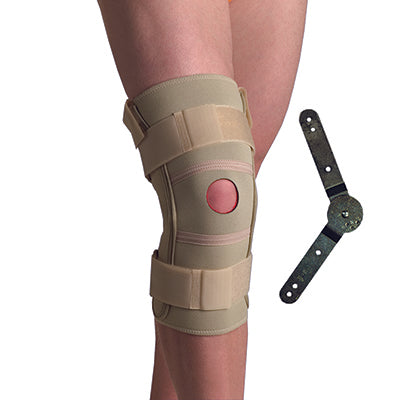 Thermoskin® Hinged Knee Brace ROM (Range of Motion), Beige, XS