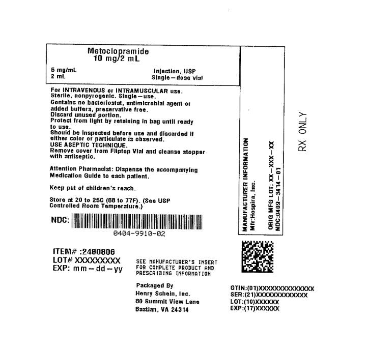 Metoclopramide HCl Injection 5mg/mL PF 2mL SDV