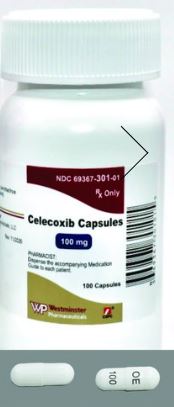 Celecoxib 100mg Capsules 100ct