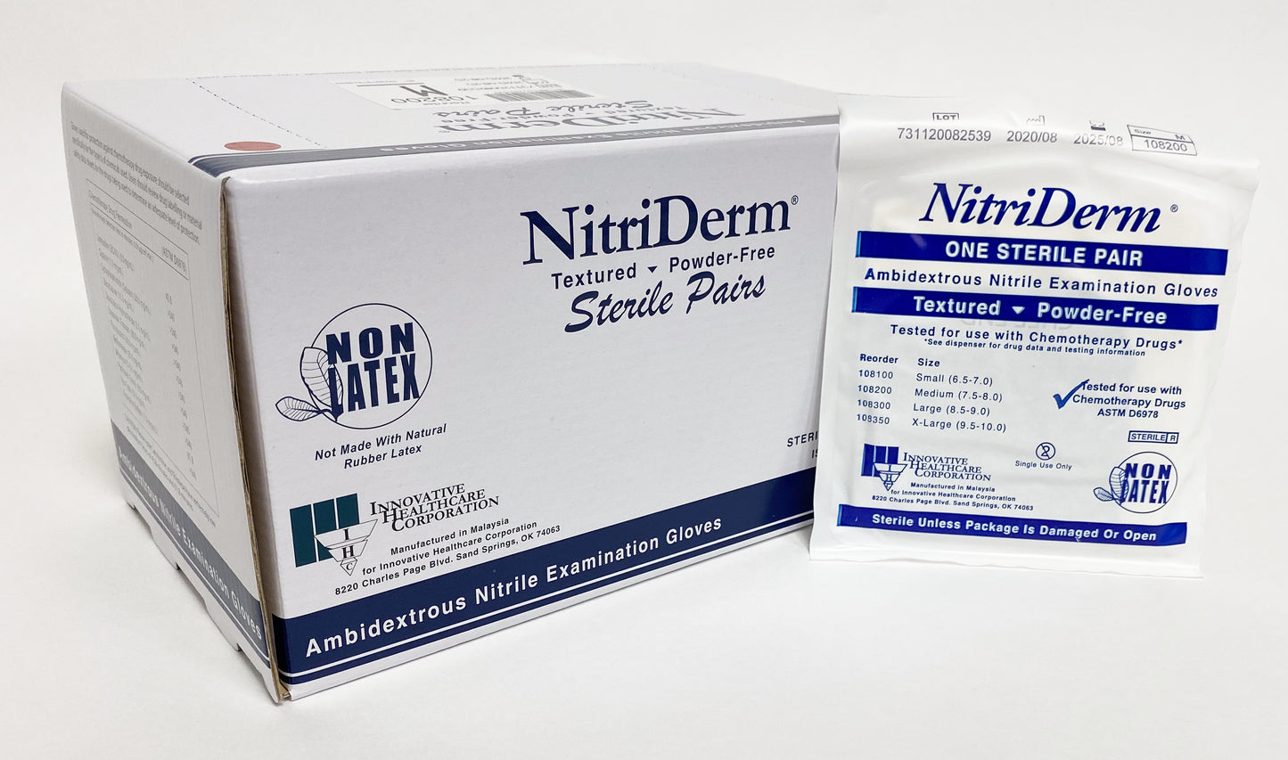Innovative Nitriderm® Sterile Nitrile Exam Glove, Medium